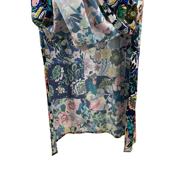 Johnny Was Puff Sleeve Maxi Dress Swim Cover Up Layla Print Size XS - Picture 8 of 13